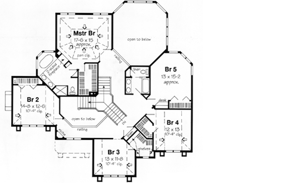 Upper/Second Floor Plan:46-454