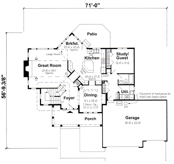 Main Floor Plan: 46-457