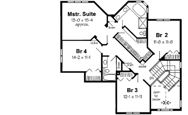 Upper/Second Floor Plan: 46-459