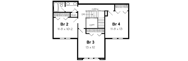 Upper/Second Floor Plan: 46-460