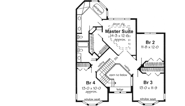 Upper/Second Floor Plan: 46-461