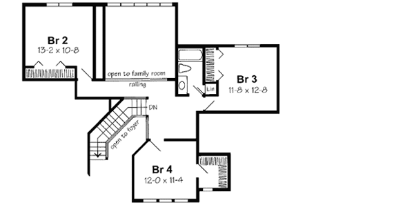 Upper/Second Floor Plan: 46-462