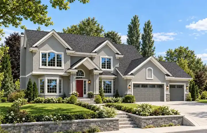Traditional house plans 46-463 - front exterior, 2,641 sq ft, 3 bed, 2 bath house plans | Monster House Plans