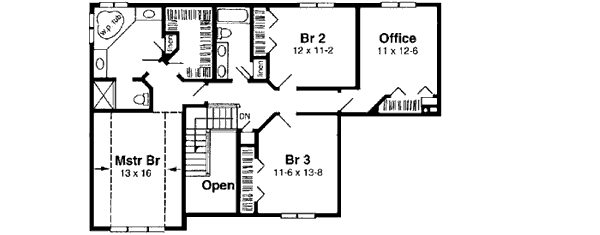 Upper/Second Floor Plan: 46-463