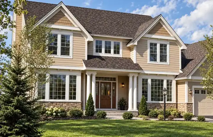 Traditional house plans 46-464 - front exterior, 2,432 sq ft, 3 bed, 2 bath house plans | Monster House Plans