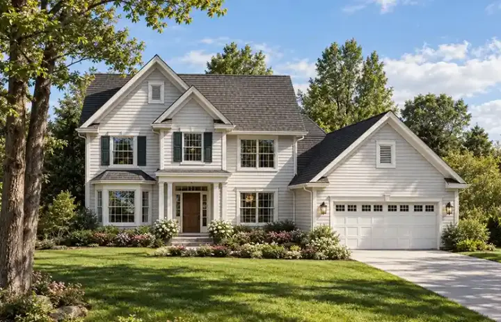 Traditional house plans 46-465 - front exterior, 2,613 sq ft, 4 bed, 2 bath house plans | Monster House Plans