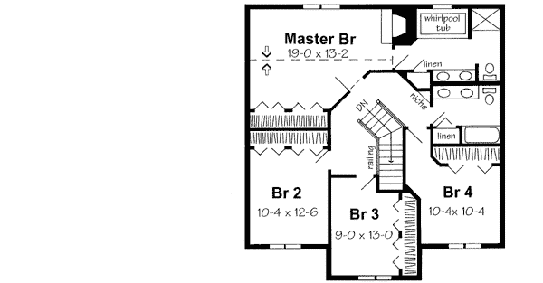 Upper/Second Floor Plan: 46-466