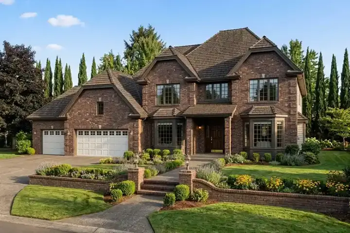 European house plans 46-470 - front exterior, 2,784 sq ft, 3 bed, 3 bath house plans | Monster House Plans