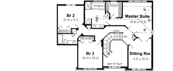 Upper/Second Floor Plan: 46-470
