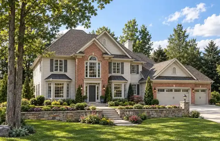 Traditional house plans 46-472 - front exterior, 2,957 sq ft, 4 bed, 2 bath house plans | Monster House Plans