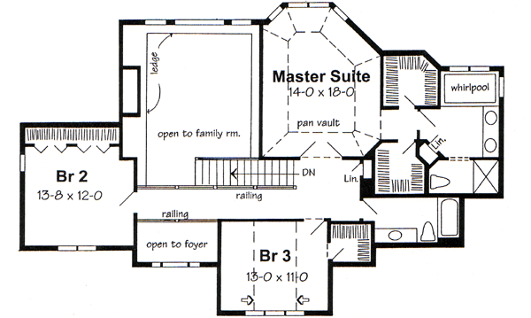 Upper/Second Floor Plan: 46-473