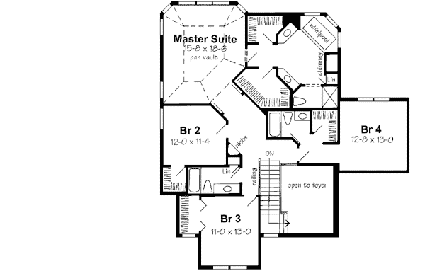Upper/Second Floor Plan: 46-474