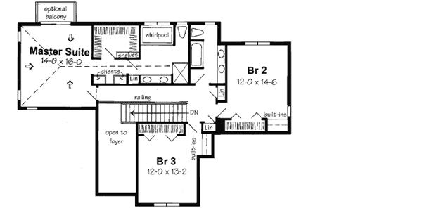 Upper/Second Floor Plan: 46-476