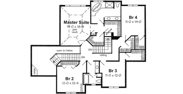 Upper/Second Floor Plan: 46-477