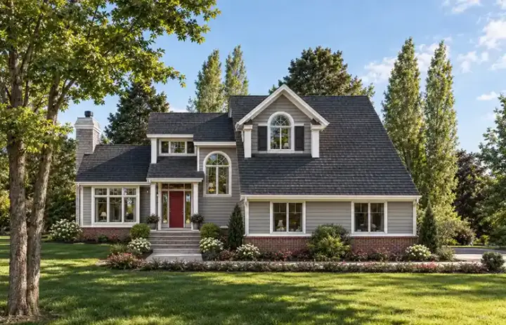 Traditional house plans 46-479 - front exterior, 2,058 sq ft, 3 bed, 2 bath house plans | Monster House Plans