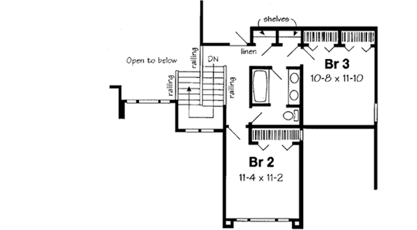 Upper/Second Floor Plan: 46-479