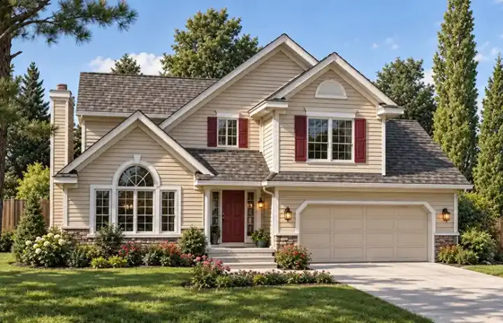 Traditional house plans 46-480 - front exterior, 1,785 sq ft, 3 bed, 2 bath house plans | Monster House Plans