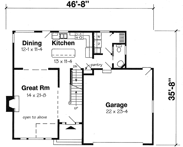 Main Floor Plan: 46-480