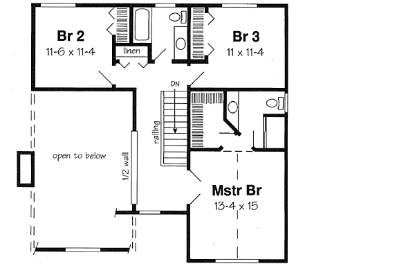 Upper/Second Floor Plan:46-480