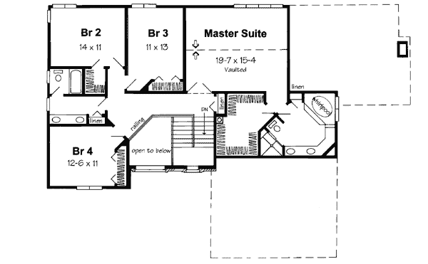 Upper/Second Floor Plan: 46-482