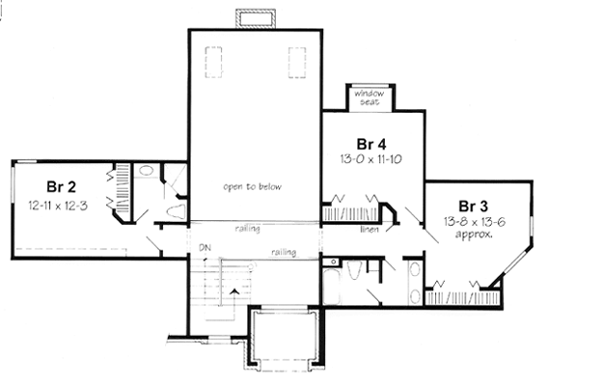 Upper/Second Floor Plan: 46-483