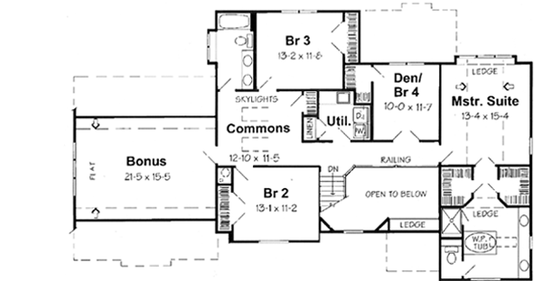 Upper/Second Floor Plan: 46-484