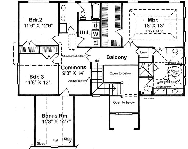 Upper/Second Floor Plan: 46-487