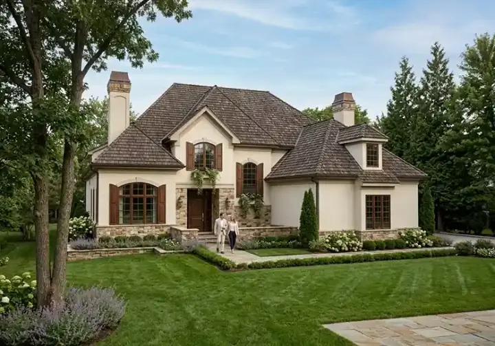 Traditional house plans 46-490 - front exterior, 3,022 sq ft, 3 bed, 3 bath house plans | Monster House Plans