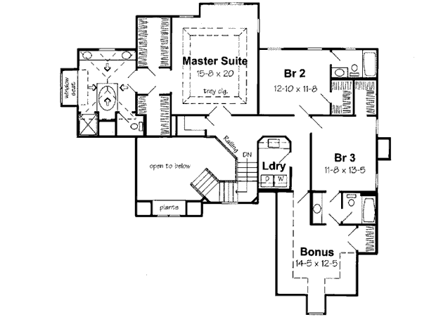 Upper/Second Floor Plan: 46-490