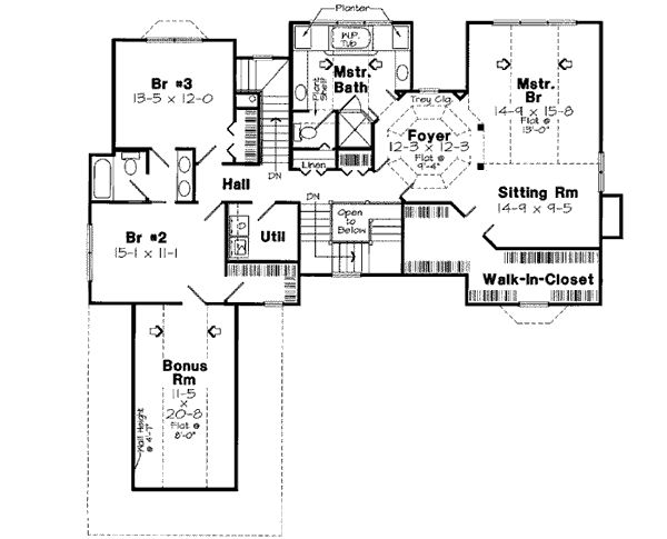 Upper/Second Floor Plan: 46-495