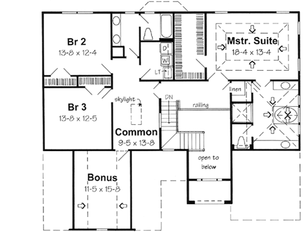 Upper/Second Floor Plan: 46-496