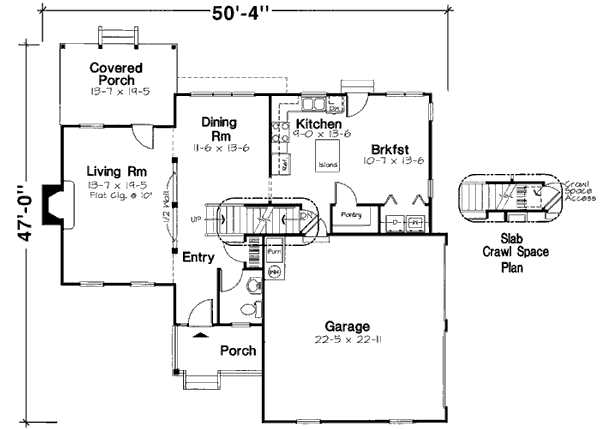 Main Floor Plan: 46-497