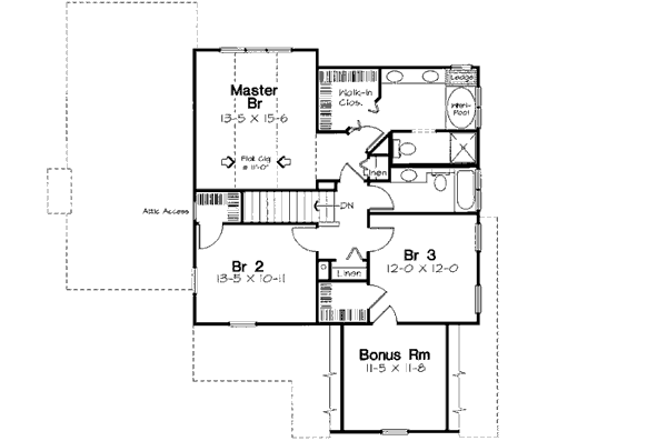 Upper/Second Floor Plan: 46-497