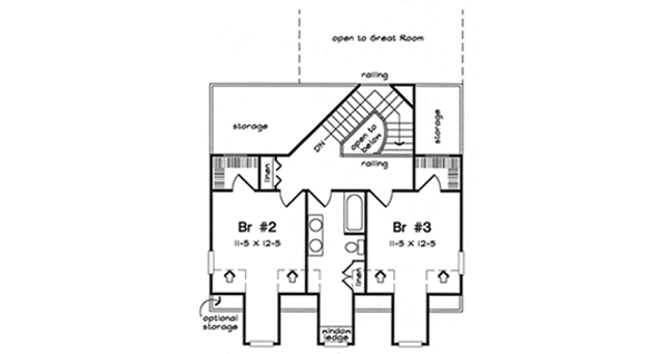 Upper/Second Floor Plan: 46-501