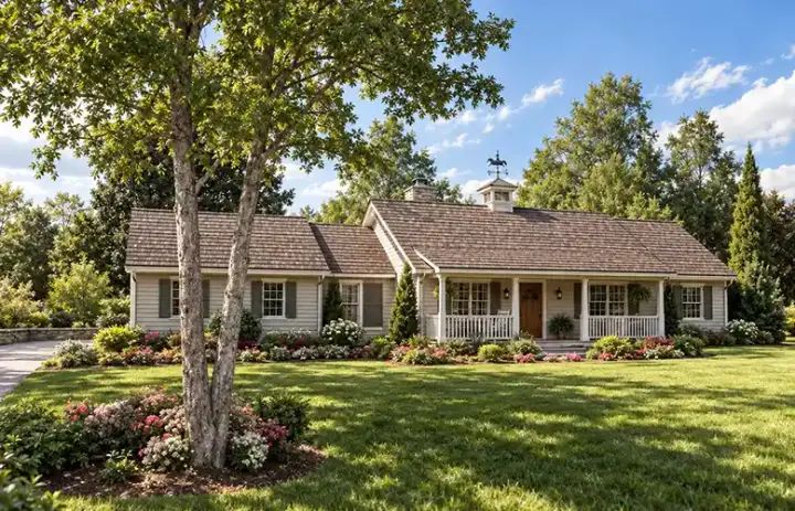 Country house plans 46-506 - front exterior, 1,576 sq ft, 3 bed, 2 bath house plans | Monster House Plans