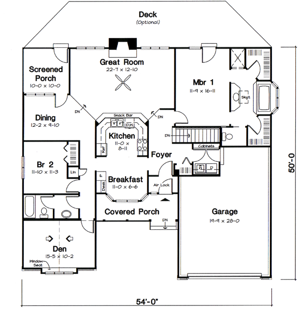 Main Floor Plan: 46-511
