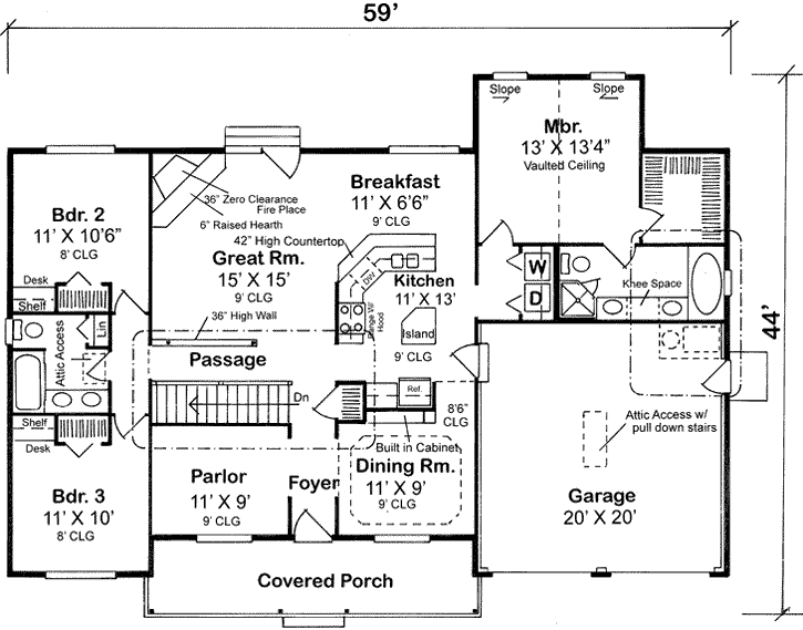 Main Floor Plan: 46-514