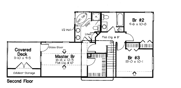Upper/Second Floor Plan: 46-517