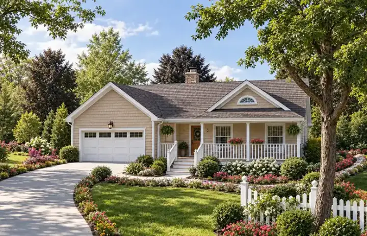Southern house plans 46-518 - front exterior, 1,539 sq ft, 3 bed, 2 bath house plans | Monster House Plans