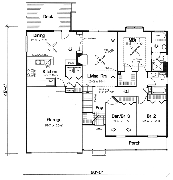 Main Floor Plan: 46-518