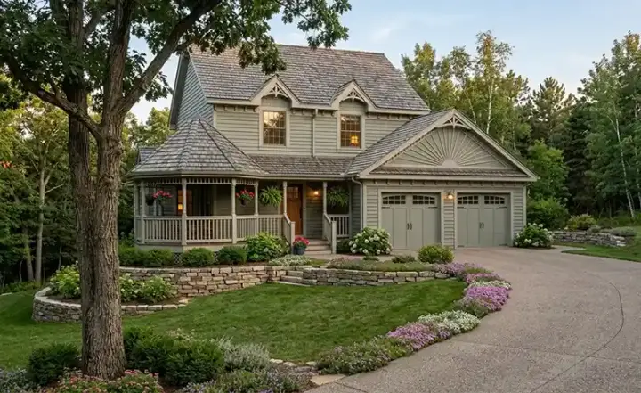Victorian house plans 46-519 - front exterior, 1,826 sq ft, 4 bed, 2 bath house plans | Monster House Plans