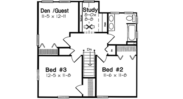Upper/Second Floor Plan: 46-519
