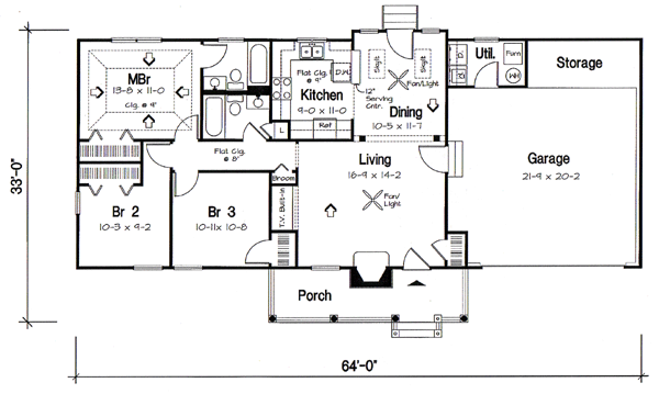 Main Floor Plan: 46-520