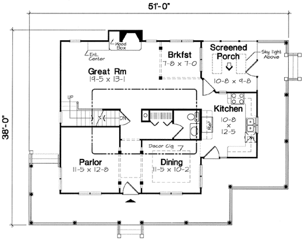 Main Floor Plan: 46-521