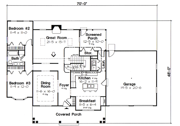 Main Floor Plan: 46-523