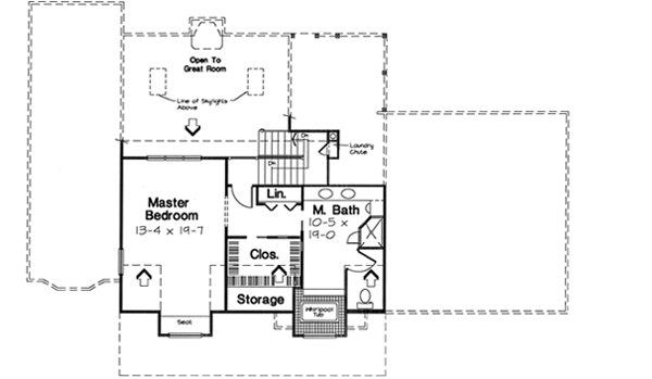 Upper/Second Floor Plan: 46-523