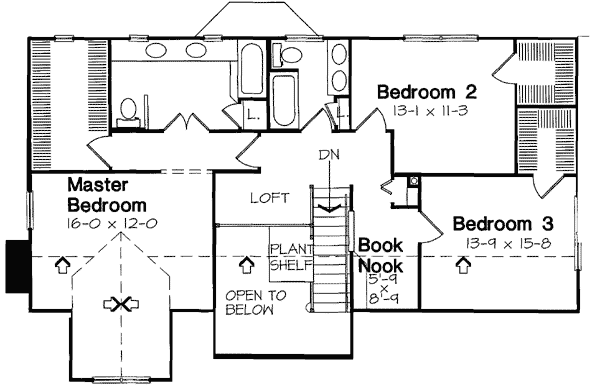 Upper/Second Floor Plan: 46-524