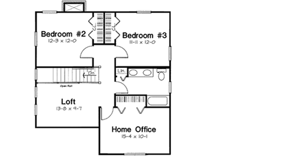 Upper/Second Floor Plan: 46-526