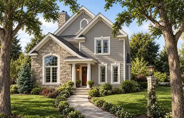 Traditional house plans 46-527 - front exterior, 2,152 sq ft, 3 bed, 2 bath house plans | Monster House Plans