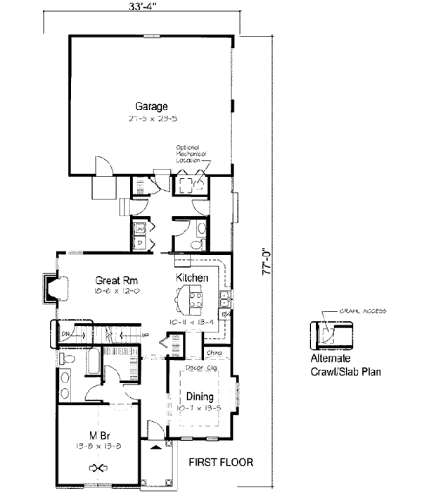 Main Floor Plan: 46-527